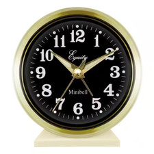 4 In. round Loud Bell Keywind Analog Alarm Cl...