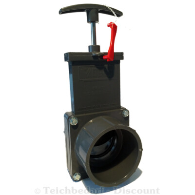 VALTERRA Zugschieber Ø 63 mm PVC Schieber 2x Klebemuffe Fitting Koi Teich Filter