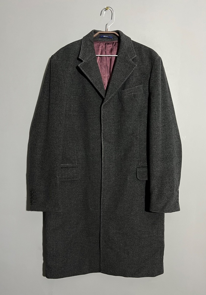 ジャケット・アウター vintage KENZO HOMME wool coat ew Vintage Kenzo Homme Wool Gray Coat Jacket | eBay