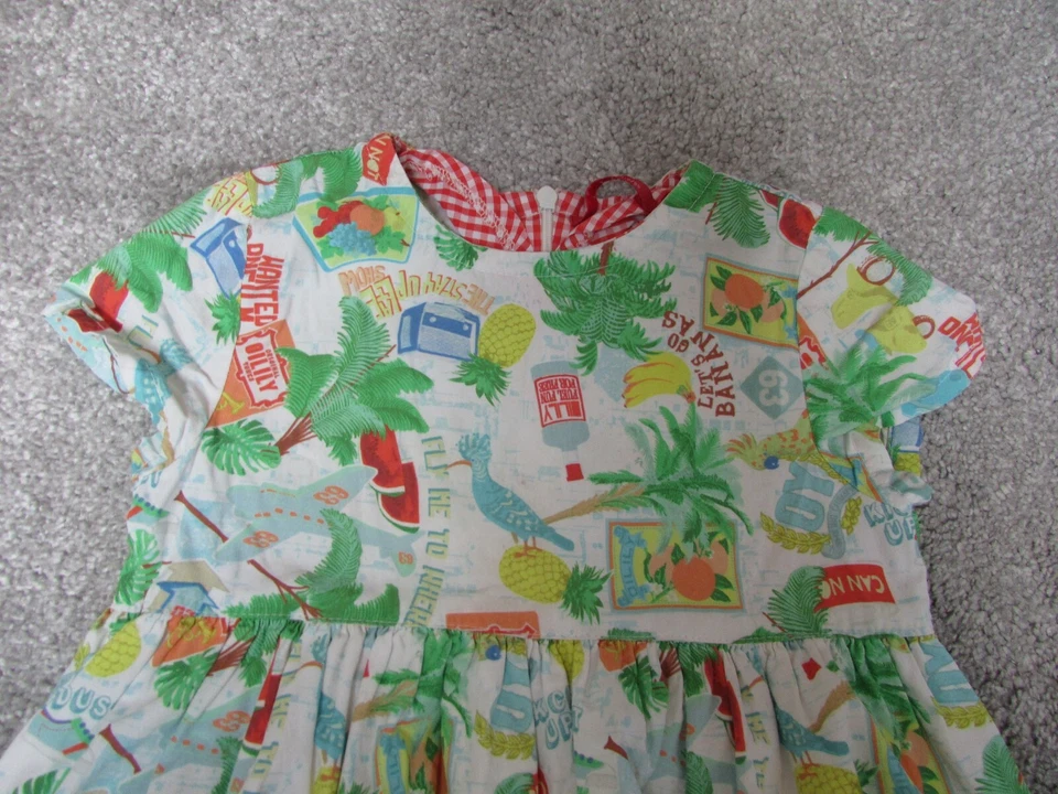 Маслянистый девочек 5 лет отпускает бананы никогда не расти летнее праздничное платье Exc con - Изображение 2 из 4