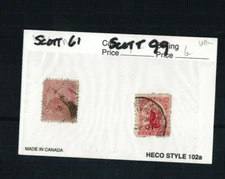 S-1217** NEW ZEALAND 1882 & 1901** SCOTT#61 AND SCOTT #99