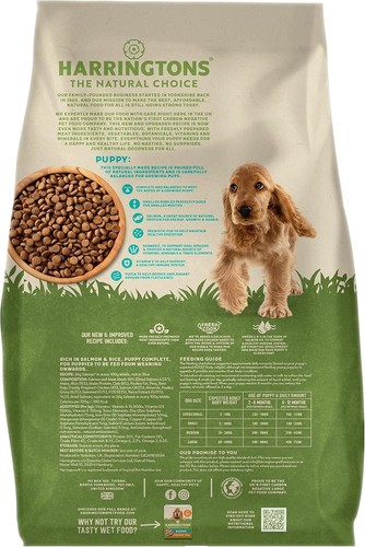 Harringtons Complete Dry Puppy Food Salmon & Rice 10kg - Made With All Natural - Picture 7 of 13