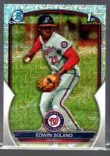 2023 Bowman Chrome Mega Box Prospects #BCP169 Edwin Solano 1st Bowman