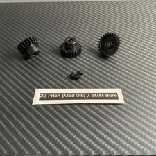 23T 24T 25T 5MM 32P Mod .8 Pinion Gear Set For 32 Pitch RC Car Truck Spur Gear