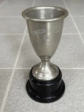 VINTAGE 1952 7" MUNICIPAL SWIM 1ST SWIMMING TROPHY FLORENCE SILVER PLATE CO BALT