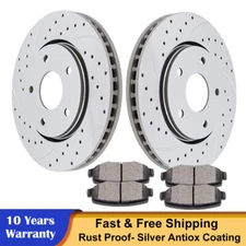 Front Brakes Rotors Brake Pads Fit Dodge Grand Caravan Chrysler Town & Country