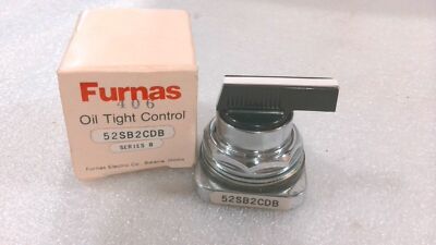 FURNAS 52SB2CDB OIL TIGHT CONTROL, LEVER SELECTOR 3-POSITION, CENTER OFF SPRING