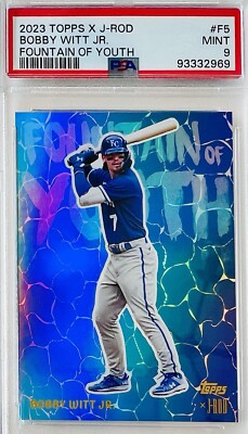 2023 Topps X J-Rod Bobby Witt Jr. Fountain of Youth PSA 9 💎 #F5