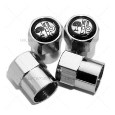 4pcs Hex Fit Mercedes-benz Car Wheels Tire Air Valve Caps Stem Dust Cover Silver