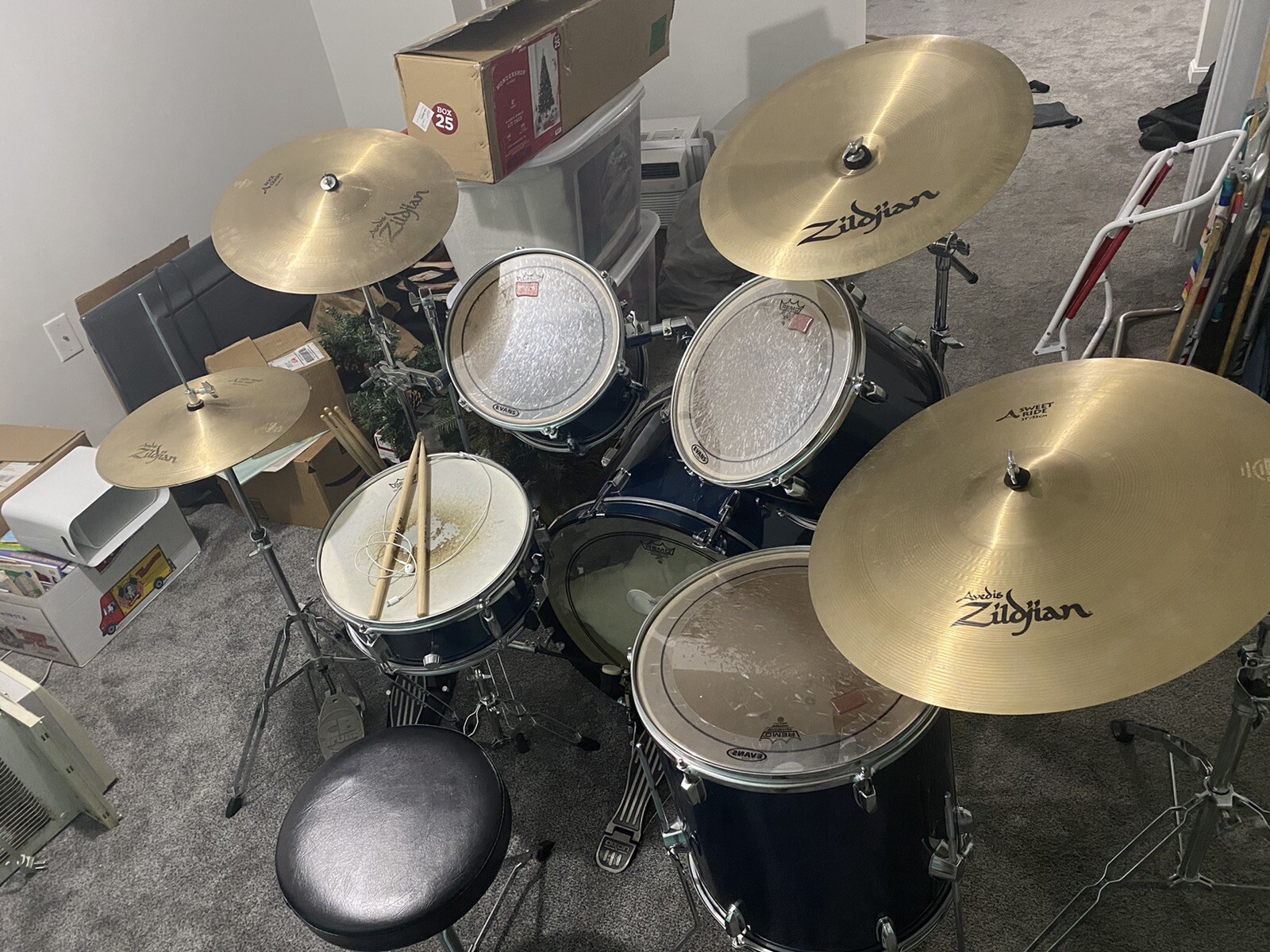 Evans Drum Set