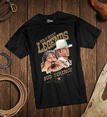 T-Shirt Herren - Wild West Legends - Terence Hill Bud Spencer (schwarz) - Bild 3 von 3