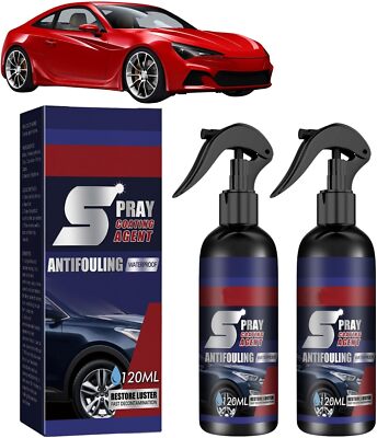 2PCS Spray coating agent Multi-functional Coating Renewal Agent, Car Coating... 