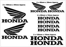 10 X Honda Motorcycle Stickers Decals Computer Cut From 710 Year Vinyl 10 X Honda Motorcycle Stickers Decals Computer Cut From 710 Year Vinyl