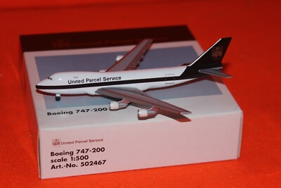 HERPA 502467 UPS BOEING 747-200 1-500 SCALE PANDA EXPRESS