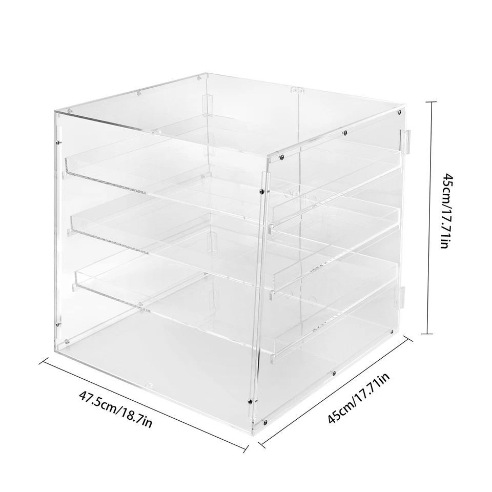 Vitrina de panadería con encimera de 3 bandejas para galletas pastelería/donut tienda de hotel Foto 4 de 4