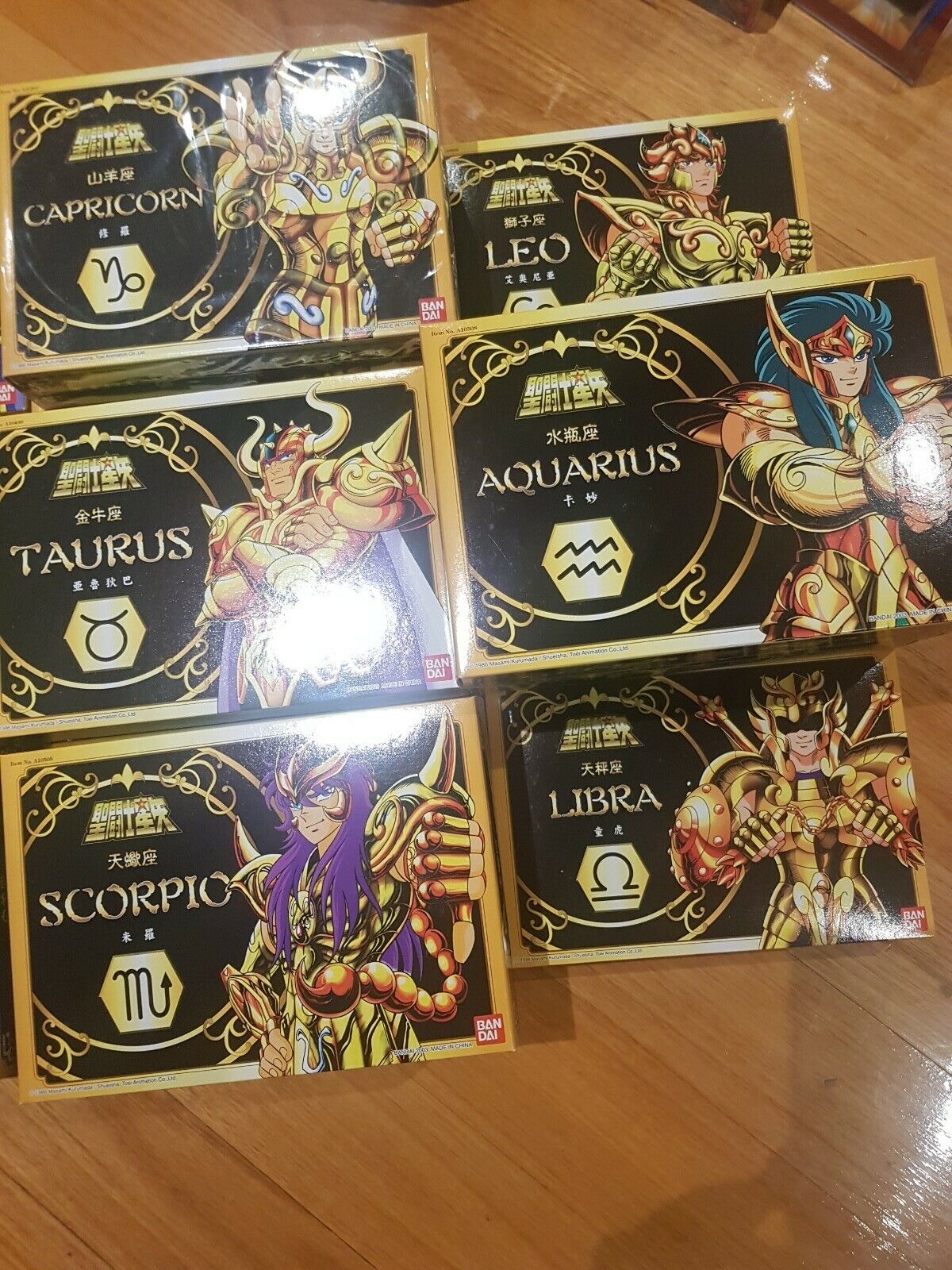 Bandai Saint Seiya Zodiac 12 Constellations Gold Saints Mini Figure set of  12