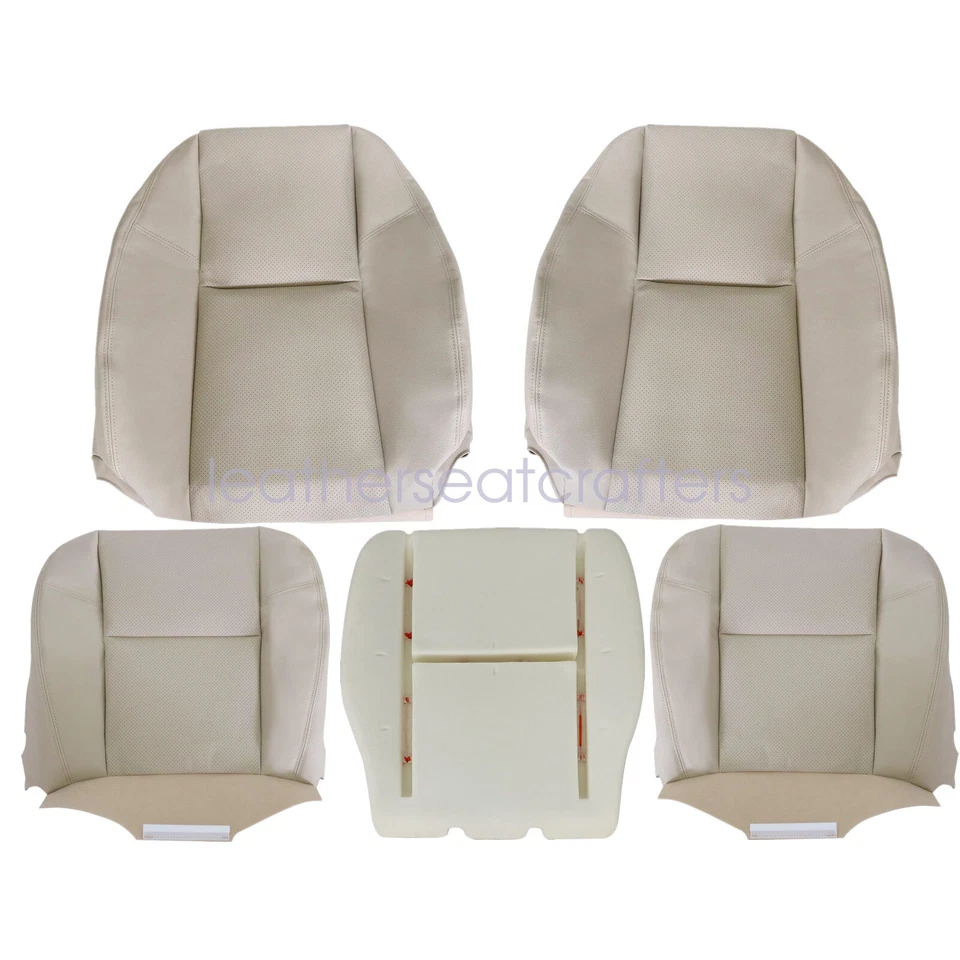 Front AC Seat Cover Tan &Driver Foam Pad For 2007 2008 Cadillac Escalade EXT ESV - Imagem 2 de 4