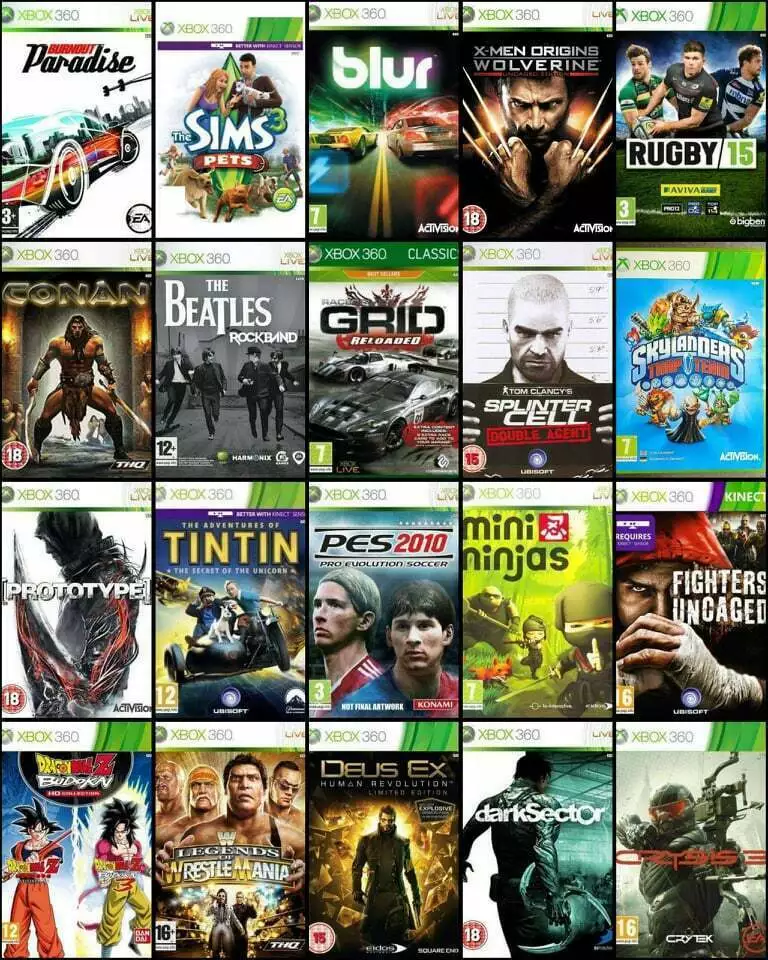 Xbox 360 Games - Buy 1 or Bundle Up - Fast & Free Delivery UK Stock