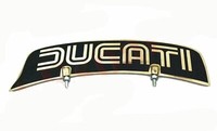 Neu Ducati KotflüGel Vorne Nummernschild Messing Schwarz Universelle Passform