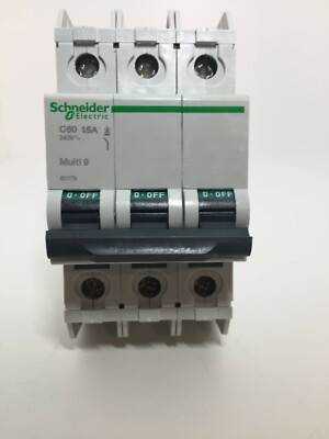 SCHNEIDER Electric Multi9 - C60 UL489 - MCB - 3P - 15 A - C Curve - 240 V - 10 k