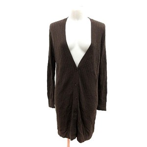 Mimi Roger Cardigan Knit Long Rib Angola Mixed Sleeve Dark ...