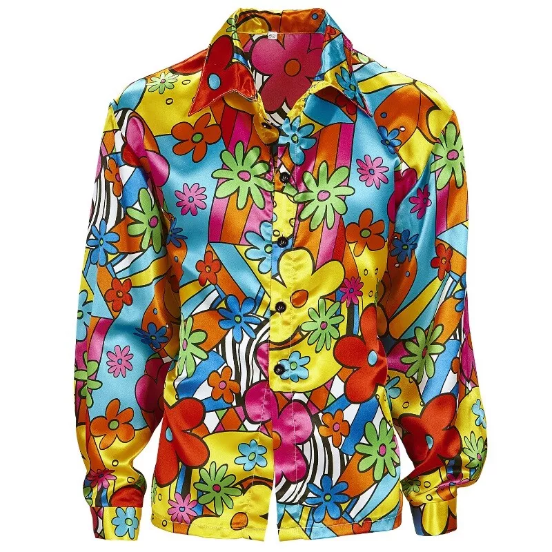 Flower power top t-shirt herren