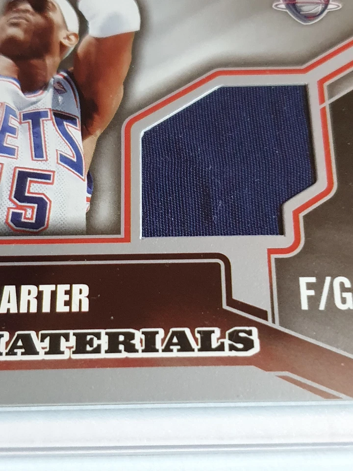 Camisetas dobles usadas Upper Deck SPx Vince Carter 2005 #parche en el juego - raras Foto 3 de 4