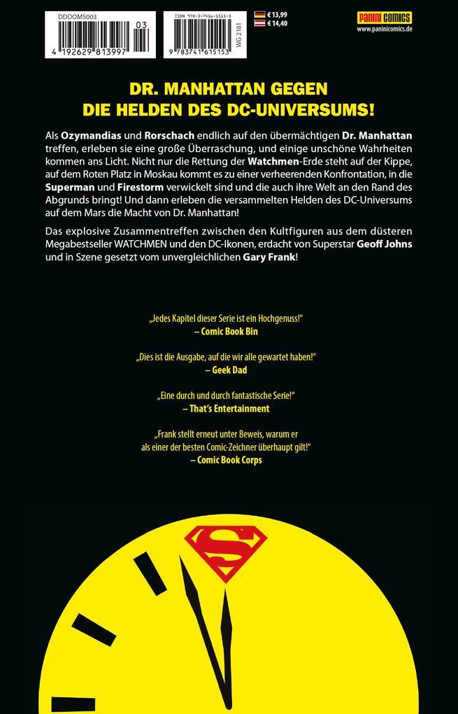 Thumbnail - Doomsday Clock. Bd.3 | Geoff Johns, Gary Frank | 2019 | Deutsch
