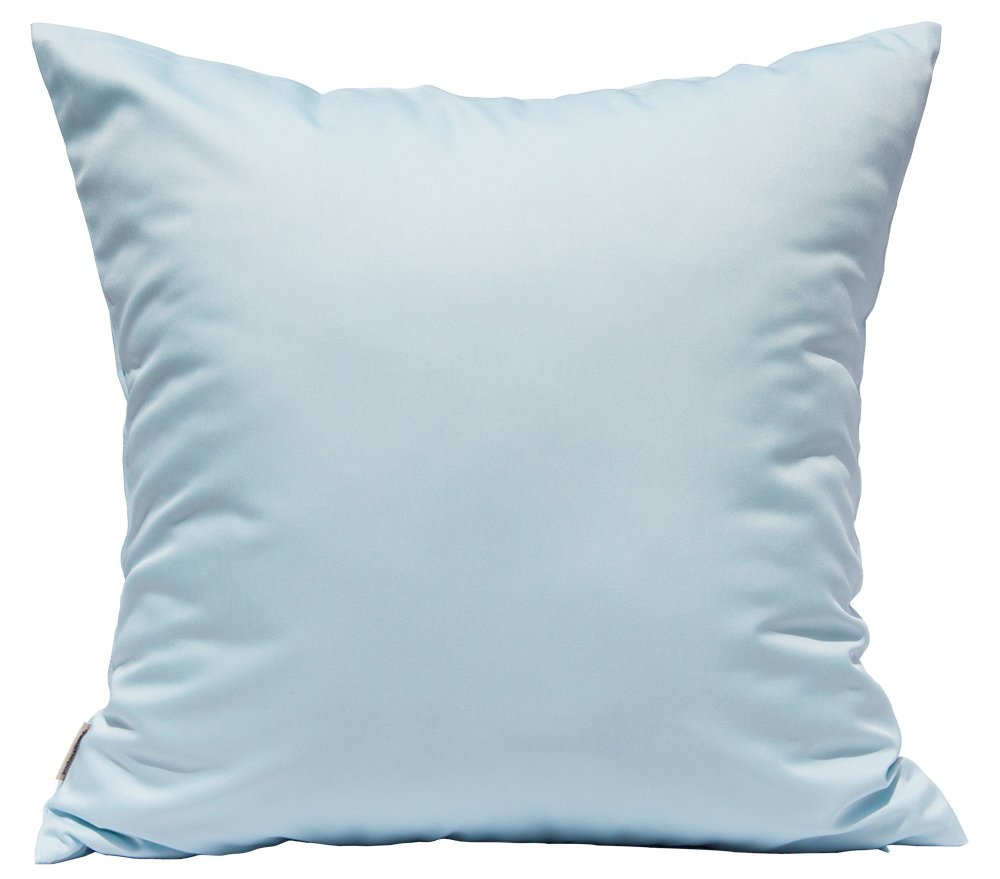 Durable Faux Silk Solid Pillow Shams 12"x12" Light Blue eBay
