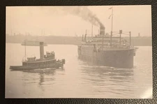 AMERICAN FARMER VILLE DE LIEGE STEAMSHIP RPPC NEW UNUSED EX CONDITION