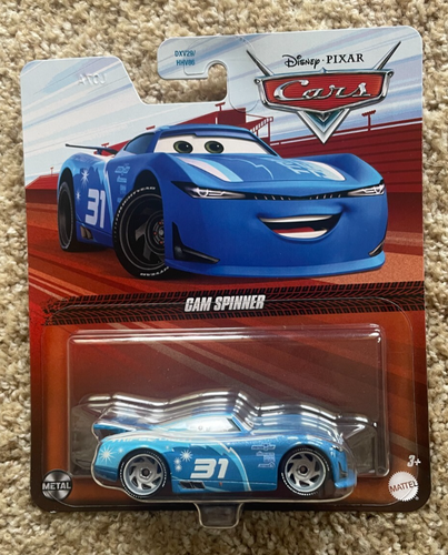 Disney Pixar Cars Cam Spinner Triple Dent 2025 Clear Red Card Diecast NEW Easter