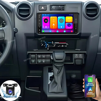 Apple Carplay Android Car Stereo Radio GPS For Toyota Land Cruiser 79 1983-2006