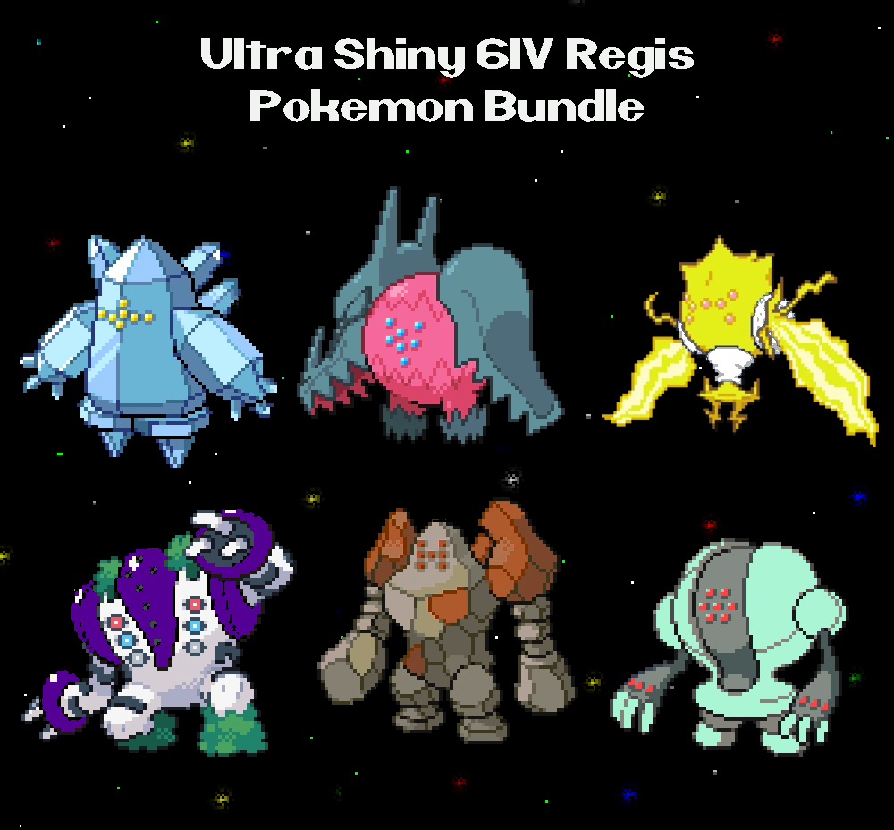 Shiny Regigigas, Regirock, Regice & Registeel Pokemon X, Y, Omega Ruby &  Alpha Sapphire 3DS  - Gameflip