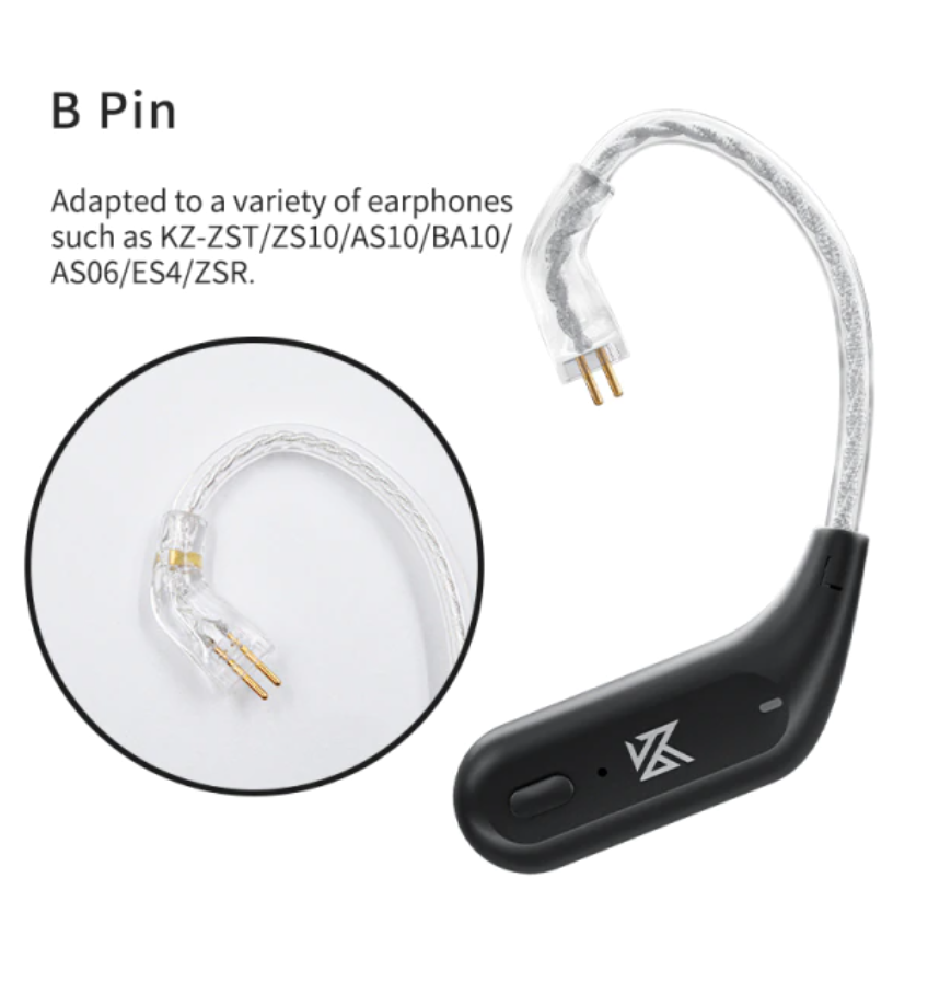 KZ AZ09 Wireless Bluetooth 5.2 Adaptor B Pin connector Earphone