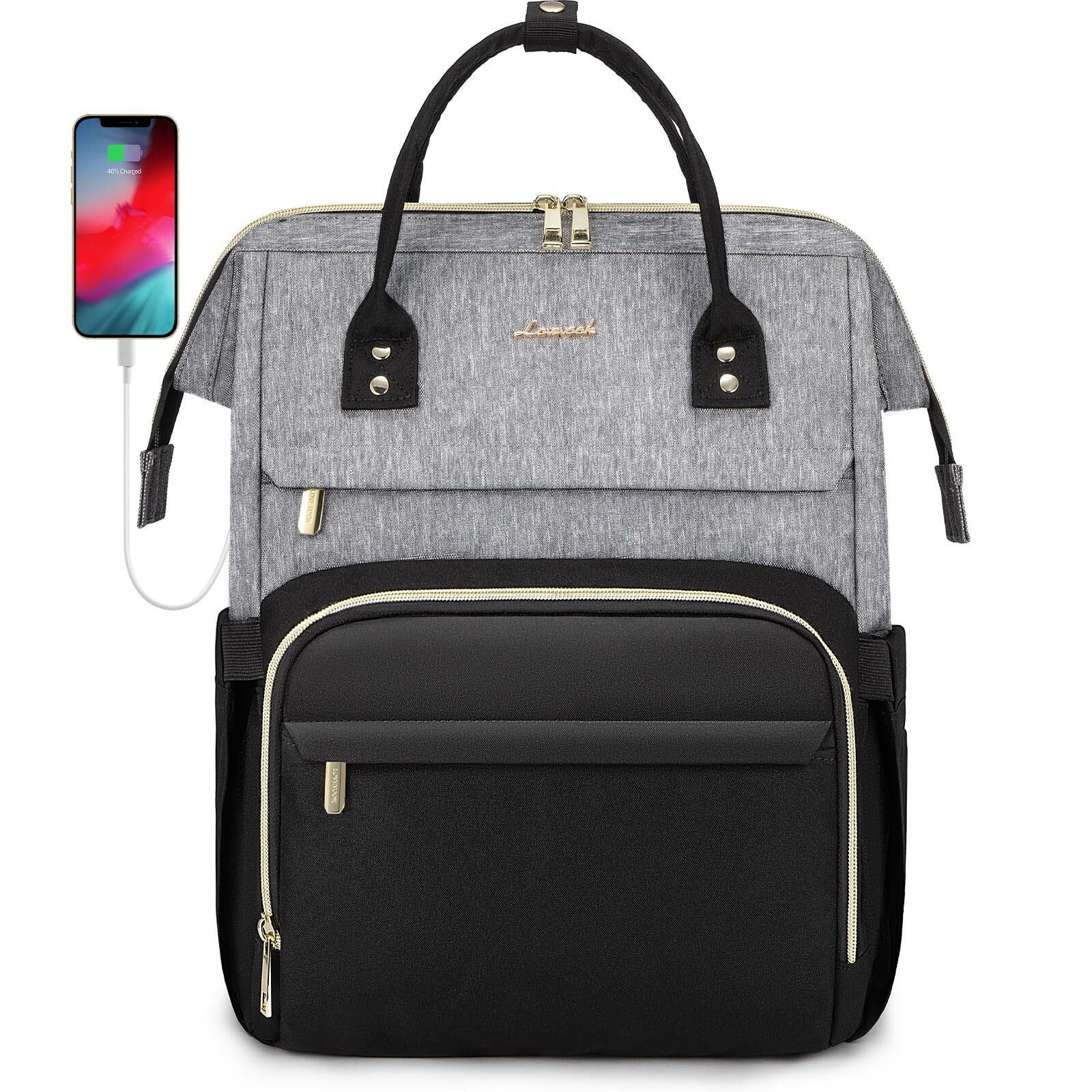 Sleek Fashion Laptop Backpack for Women Stylish School Student Computer Bag-image