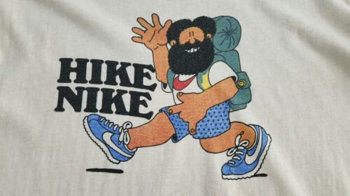 Vintage 70s 80s Nike HIKE NIKE Single Stitch T-Shirt Sz M/L Grail! Rare! ACG - Picture 4 of 16