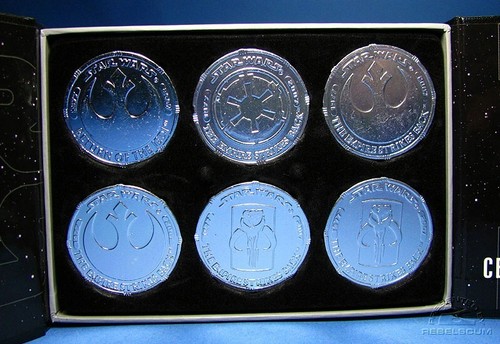 Star Wars 2007 Vintage Coin Set 30TH Luke, Han, Leia, Bossk, IG 88, Snow Trooper - Picture 3 of 11
