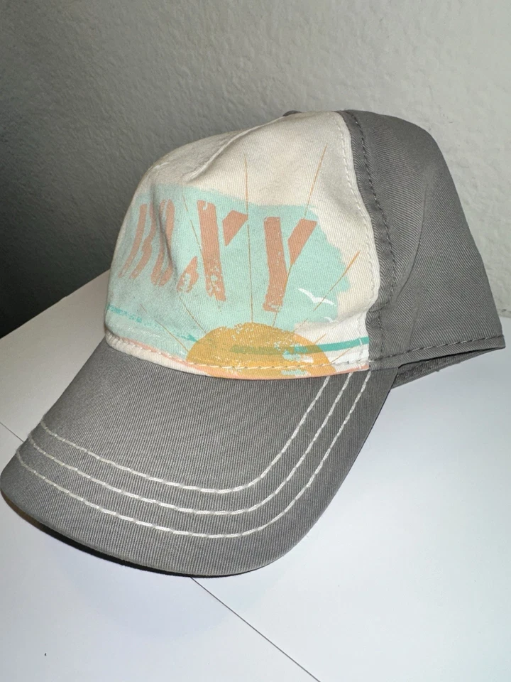 Boné de beisebol feminino ROXY verão praia viagem férias leve em excelente estado usado - Imagem 3 de 4