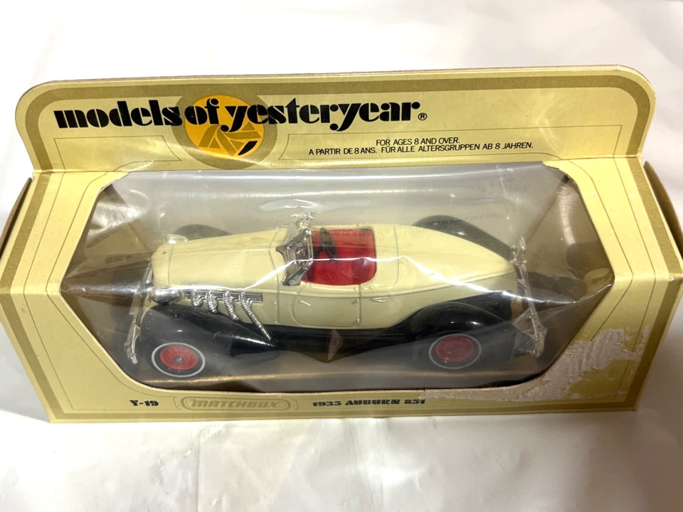 1978 MATCHBOX MODELS of YESTERYEAR Y-19 1933 Auburn 852 Die Cast Car NOS - Image 4 of 4