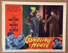 Victor Mature GAMBLING HOUSE 1951 #8 11x14 Org Lobby Card 5098