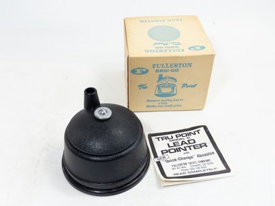 Vintage Fullerton Tru Point Pencil Pointer Sharpener Model 5251-00 w/ Box, Great