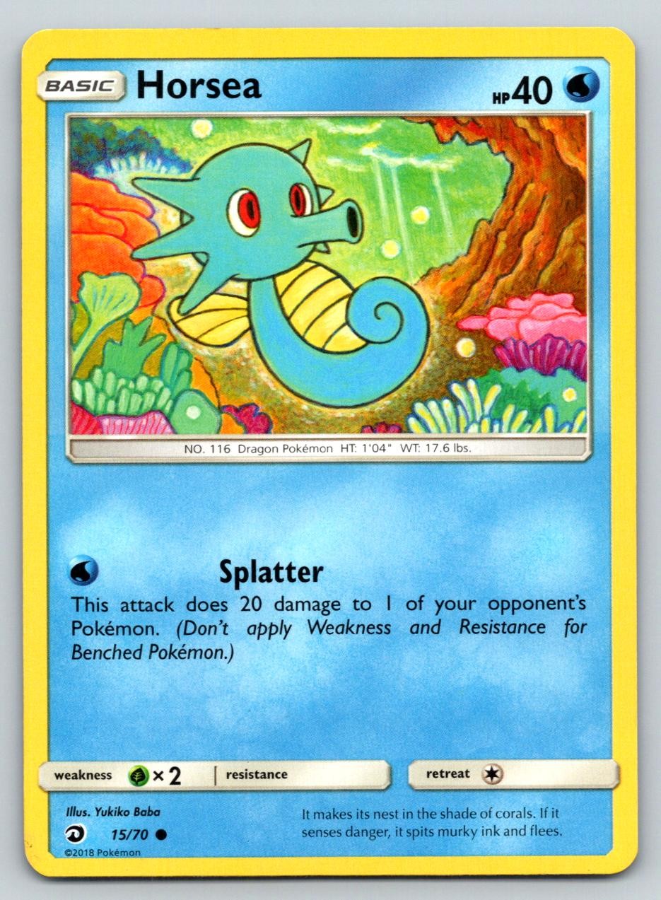 HORSEA 15/70 C DRAGON MAJESTY POKEMON LP BABA