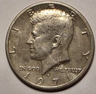 USA 1971-D Kennedy Half Dollar, KM-202b,"1st Year Issue", Quick & FREE SHIPPING!