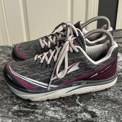 Women s Altra Torin IQ Grey Purple Zero Drop Athletic Running Sneakers Sz 6.5 B3