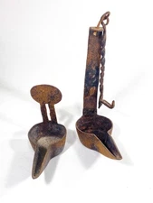 Vintage Fat Burning Hand-Forged Metal Light