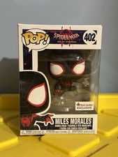 Funko Pop Spider-Man Spiderverse Miles Morales Foot Locker 402 W/protector DMGD