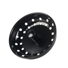 Black Sink Strainer Stopper,Stainless Steel Sink Stopper,Basket Stopper for B...
