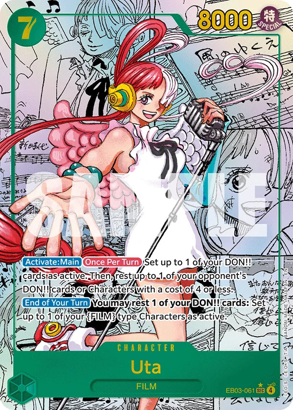 One Piece Heroines Edition Uta Manga EB03-061 casi nuevo inglés