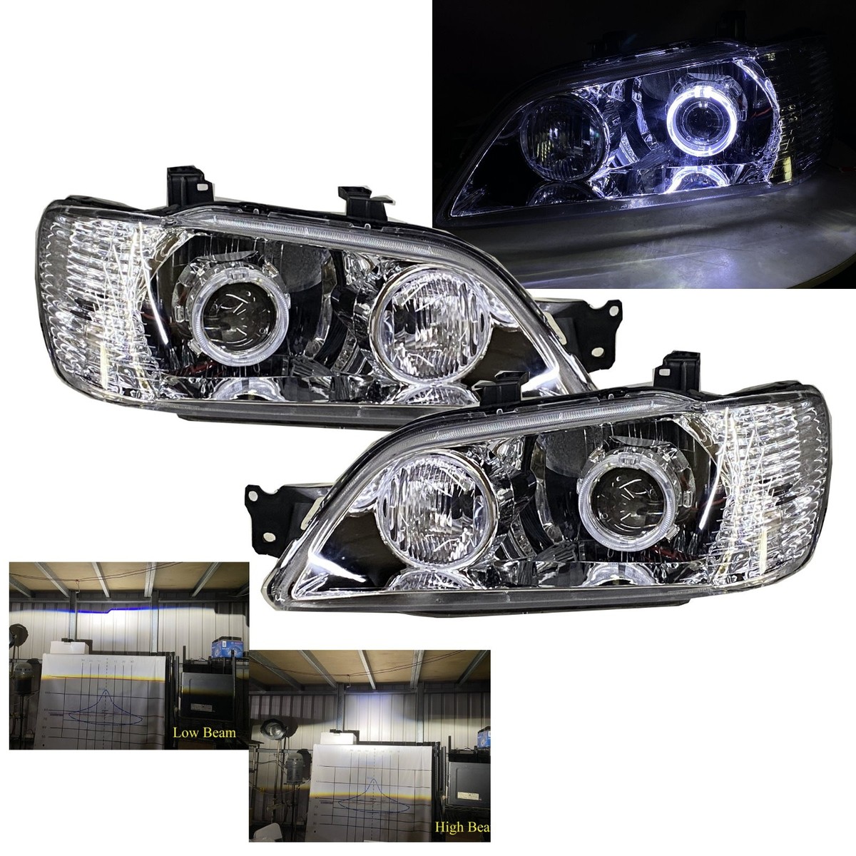 Fits Mitsubishi Lancer CEDIA/CG 01-03 Guide LED Projector