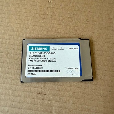 1x Siemens SINUMERIK 840D NCU-Systemsoftware 12 Axes 6FC5250-6BX30-3AH0